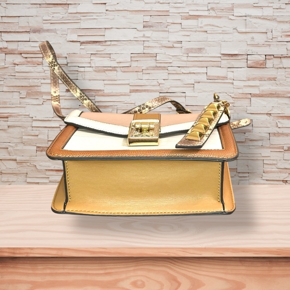 ALDO Thealliaa Dark Beige Colorblock Crossbody Bag NWT - Picture 3 of 3